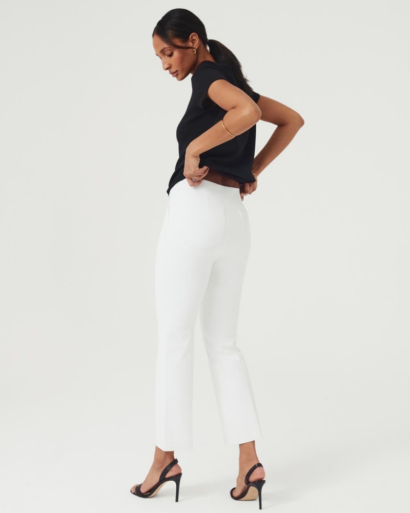 Kalhoty Spanx On-the-Go Kick Flare Pant with Ultimate Opacity Technologie Bílé | 3980167-QD