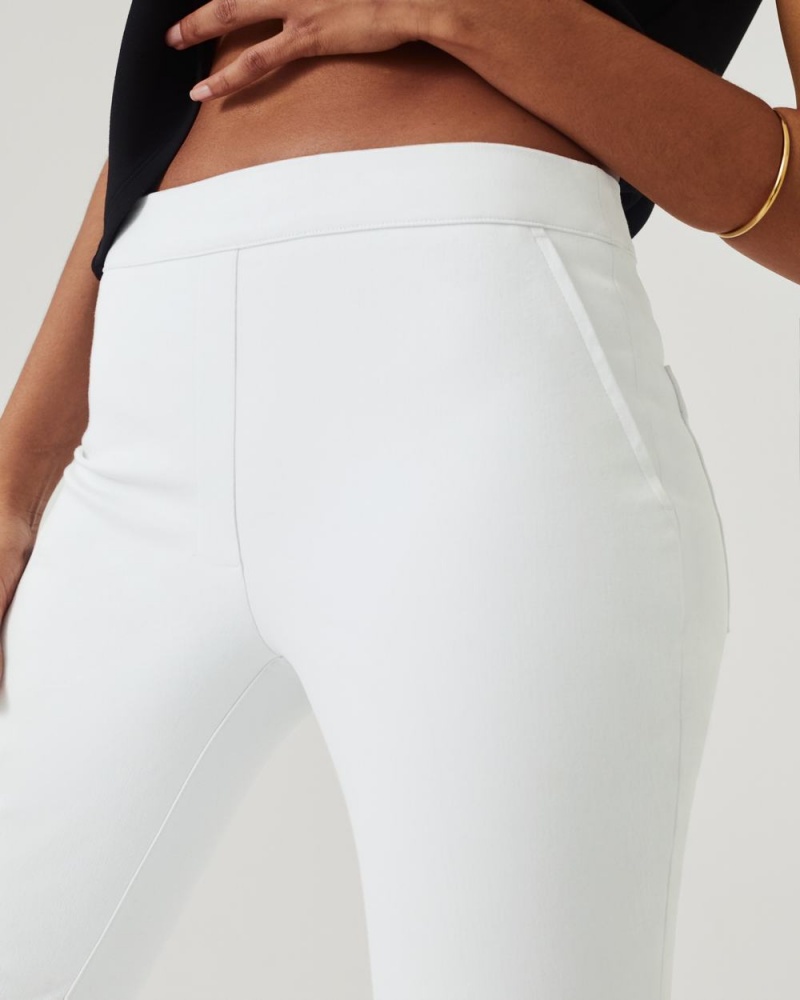 Kalhoty Spanx On-the-Go Kick Flare Pant with Ultimate Opacity Technologie Bílé | 3980167-QD