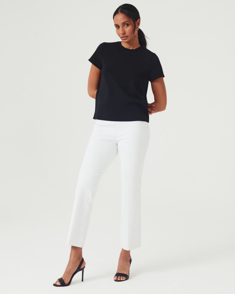 Kalhoty Spanx On-the-Go Kick Flare Pant with Ultimate Opacity Technologie Bílé | 3980167-QD