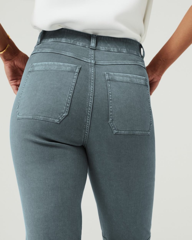Kalhoty Spanx Stretch Twill Rovný Leg Blankyt Šedé | 5789403-CO