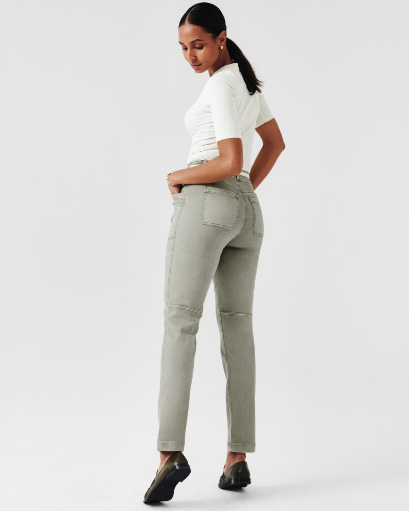 Kalhoty Spanx Stretch Twill Rovný Leg Olivy Zelené | 5749012-BV