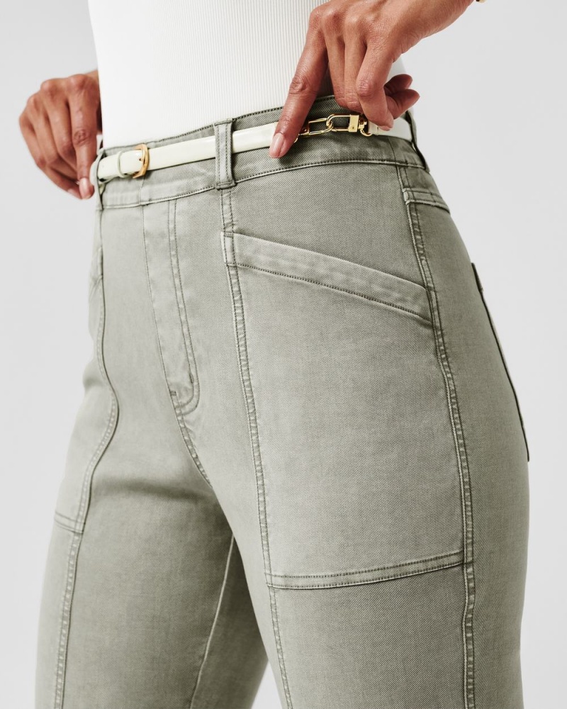 Kalhoty Spanx Stretch Twill Rovný Leg Olivy Zelené | 5749012-BV