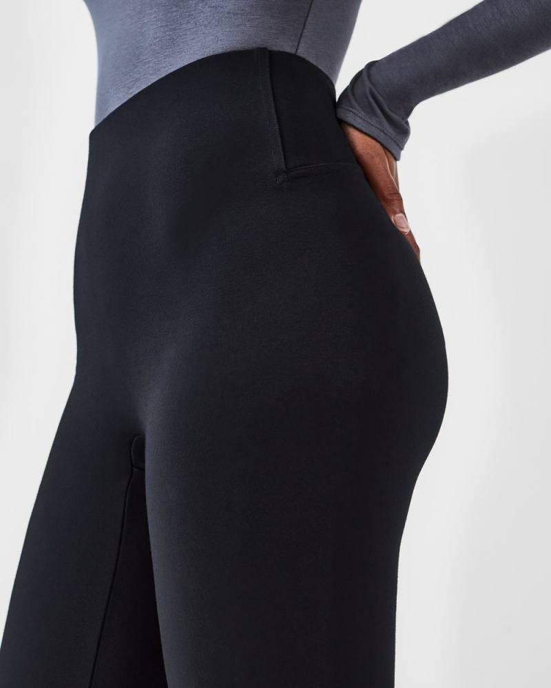 Kalhoty Spanx The Perfect Front Slit Hubená Černé | 6184397-DK