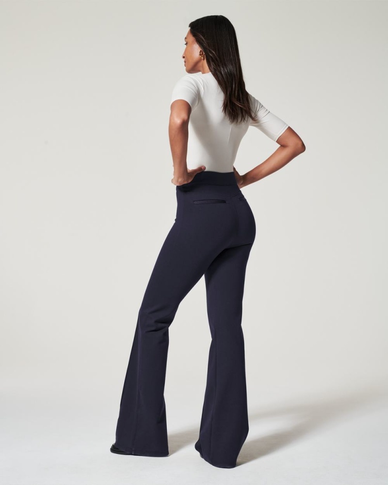Kalhoty Spanx The Perfect Pant, Hi-Rise Flare Tmavě Blankyt | 0894172-EY