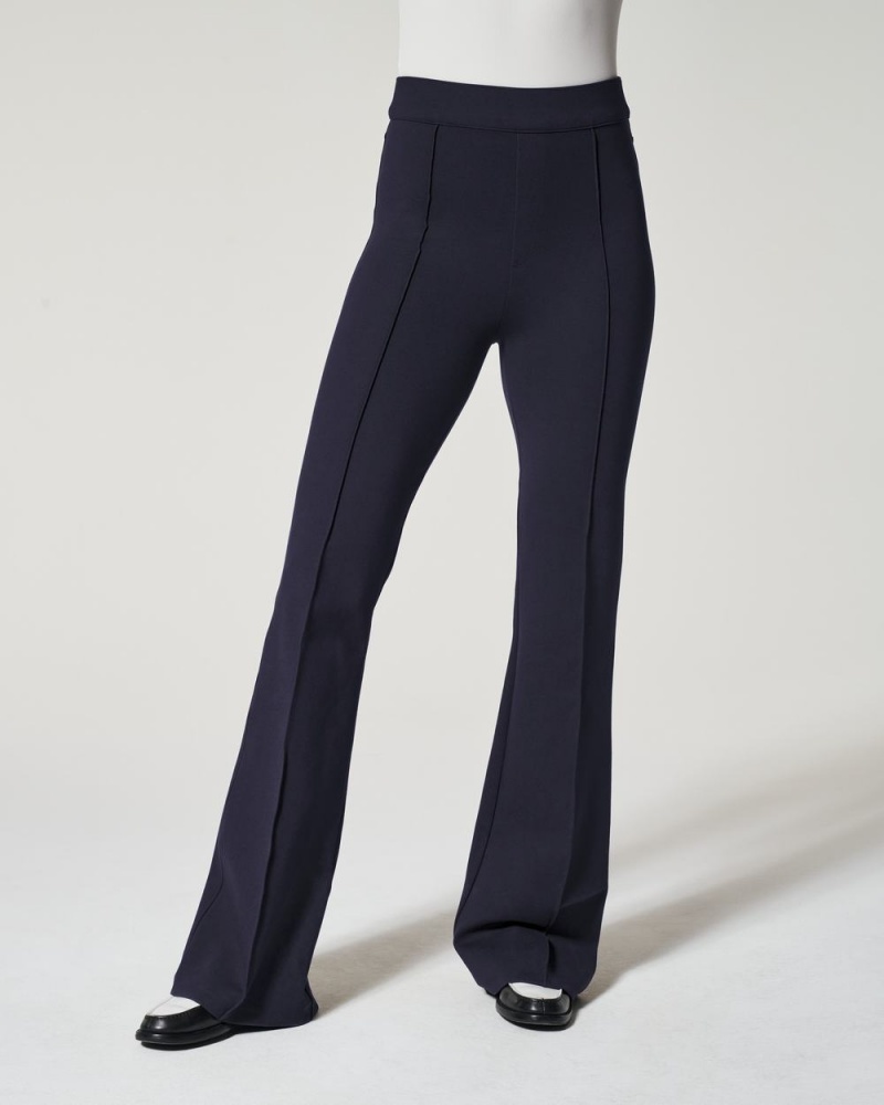 Kalhoty Spanx The Perfect Pant, Hi-Rise Flare Tmavě Blankyt | 0894172-EY