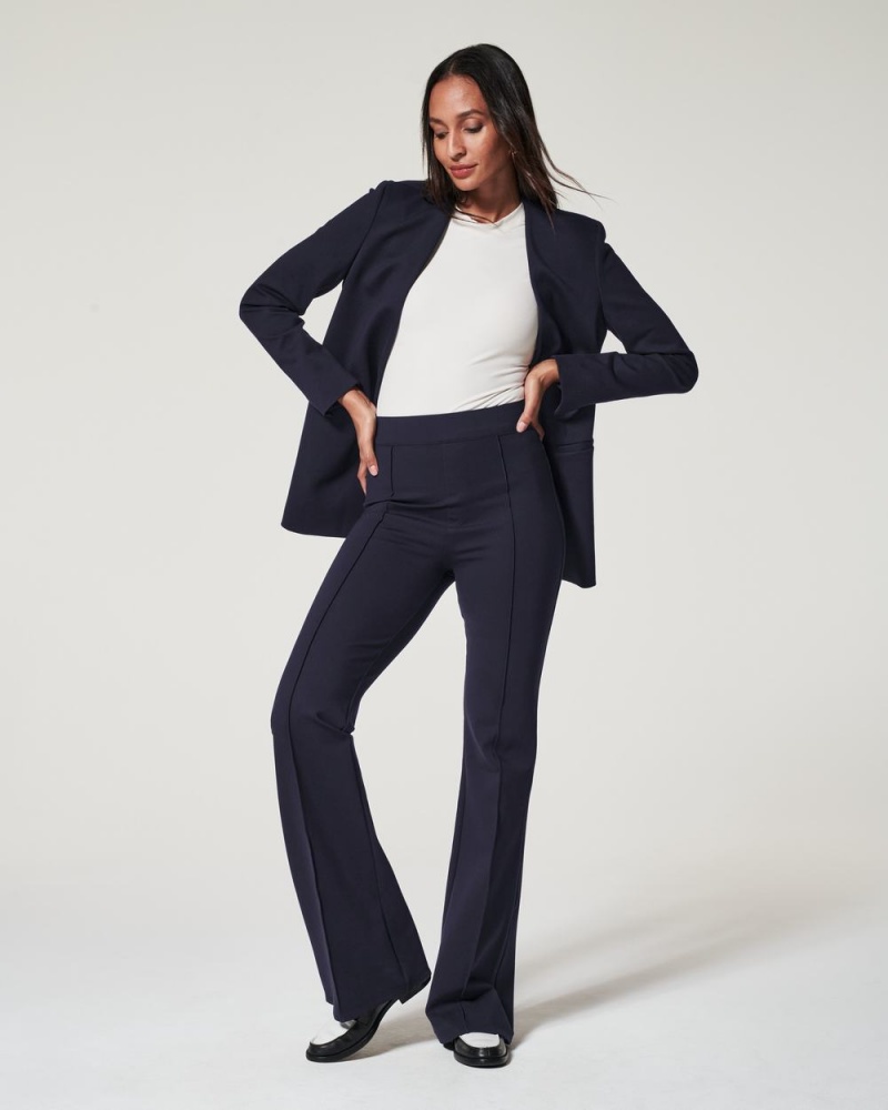 Kalhoty Spanx The Perfect Pant, Hi-Rise Flare Tmavě Blankyt | 0894172-EY