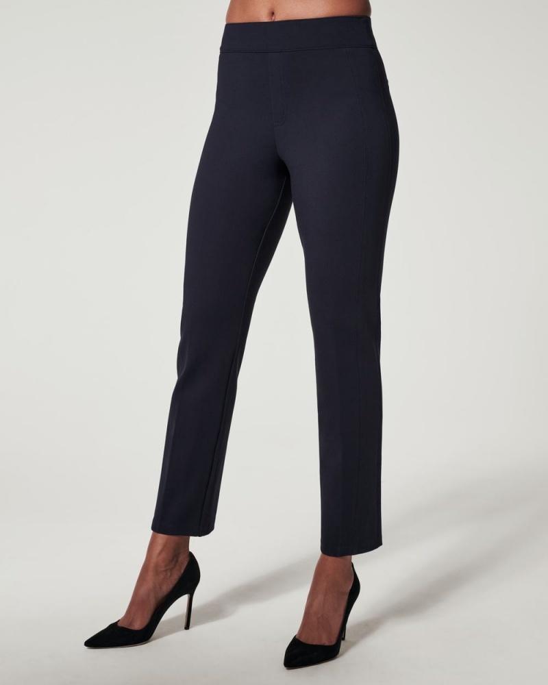 Kalhoty Spanx The Perfect Pant, Slim Rovný Tmavě Blankyt | 1059387-UH