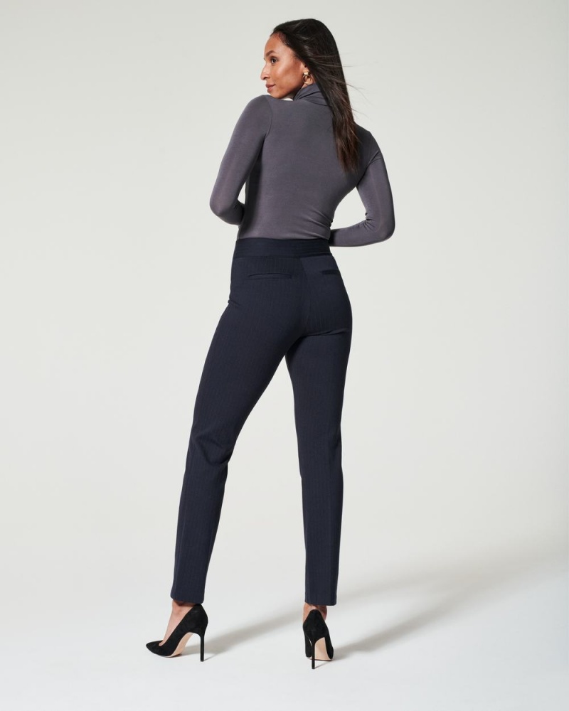 Kalhoty Spanx The Perfect Pant, Slim Rovný Tmavě Blankyt Šedé | 1607842-AC