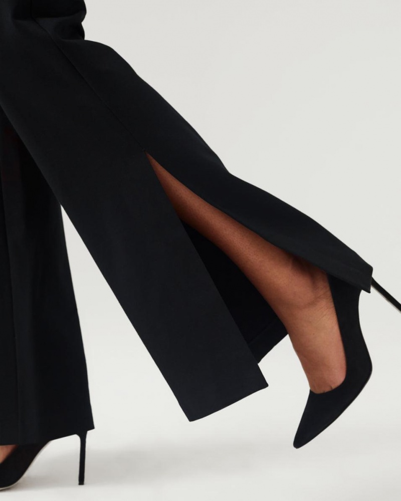 Kalhoty Spanx The Perfect Pant, Split Hem Černé | 3758264-QO