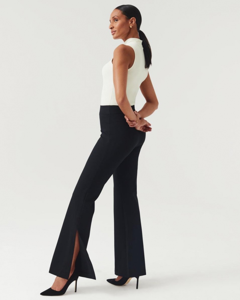 Kalhoty Spanx The Perfect Pant, Split Hem Černé | 3758264-QO