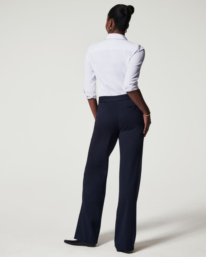 Kalhoty Spanx The Perfect Pant, Široké Leg Tmavě Blankyt Šedé | 3691054-VC