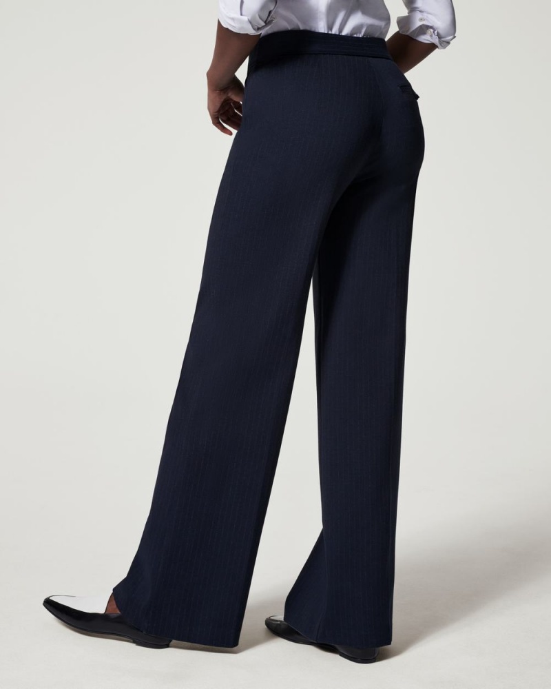 Kalhoty Spanx The Perfect Pant, Široké Leg Tmavě Blankyt Šedé | 3691054-VC