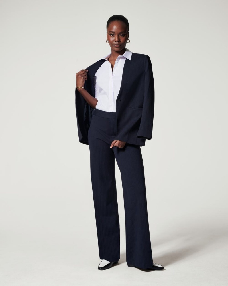 Kalhoty Spanx The Perfect Pant, Široké Leg Tmavě Blankyt Šedé | 3691054-VC