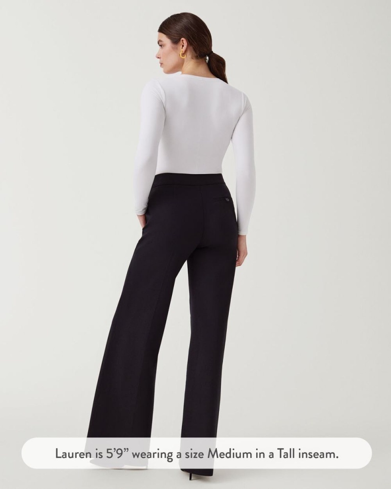 Kalhoty Spanx The Perfect Pant, Široké Leg Černé | 6829154-EN
