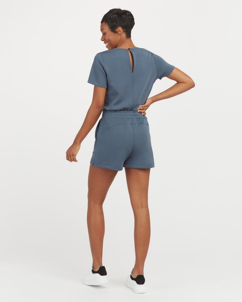 Kombinéza Spanx AirEssentials Krátké Sleeve Romper Blankyt | 7864350-NU