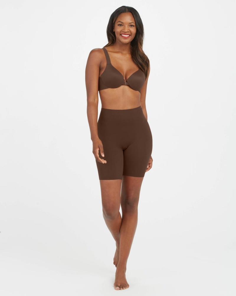 Kraťasy Spanx Ahhh-llelujah® 'Fit to You' Everyday Krátké Hnědé | 5186274-ZX