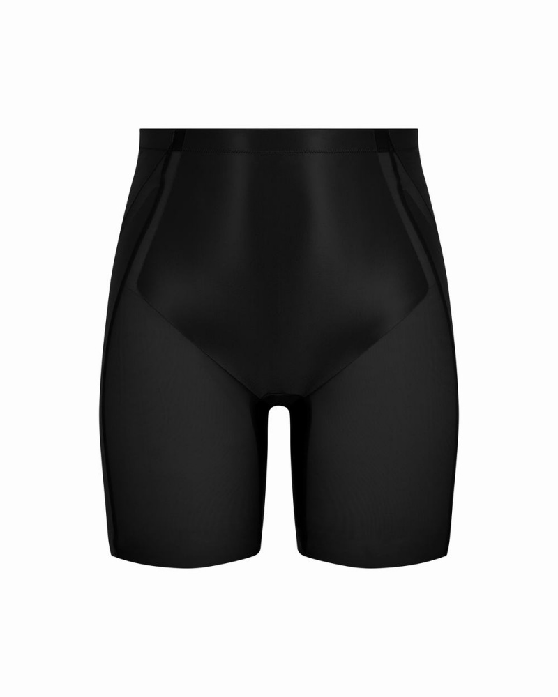 Kraťasy Spanx Booty-Lifting Mid-Thigh Černé | 7628301-YP