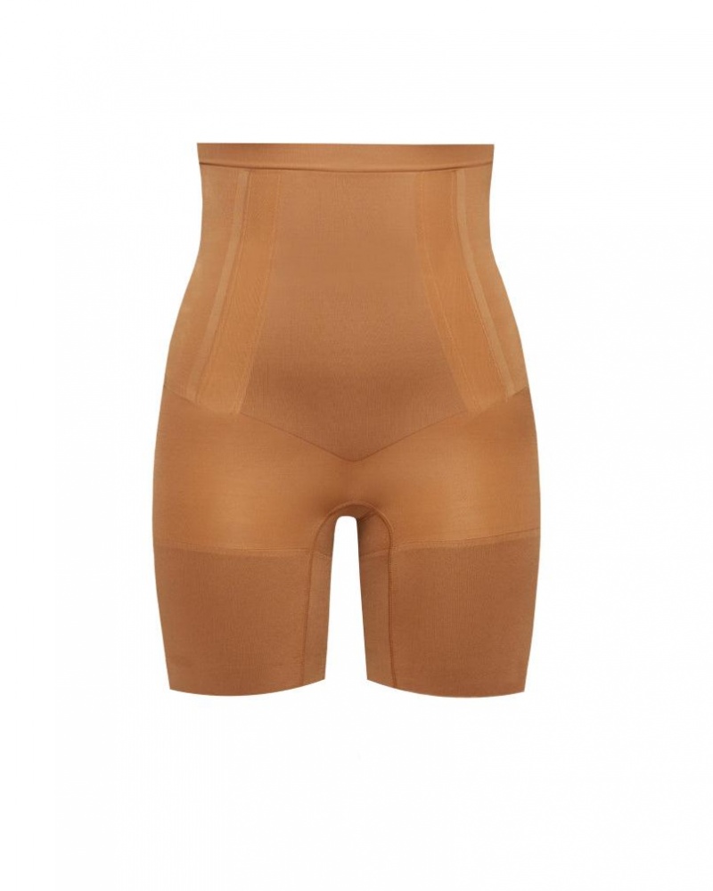 Kraťasy Spanx OnCore High-Waisted Mid-Thigh Béžový | 8130264-IQ