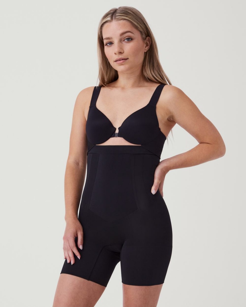 Kraťasy Spanx OnCore High-Waisted Mid-Thigh Černé | 0491652-QH