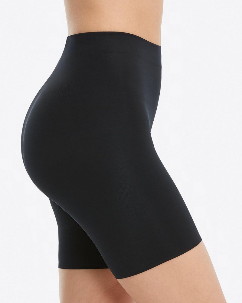 Kraťasy Spanx Suit Your Fancy Booty Booster Mid-Thigh Černé | 8170459-QJ