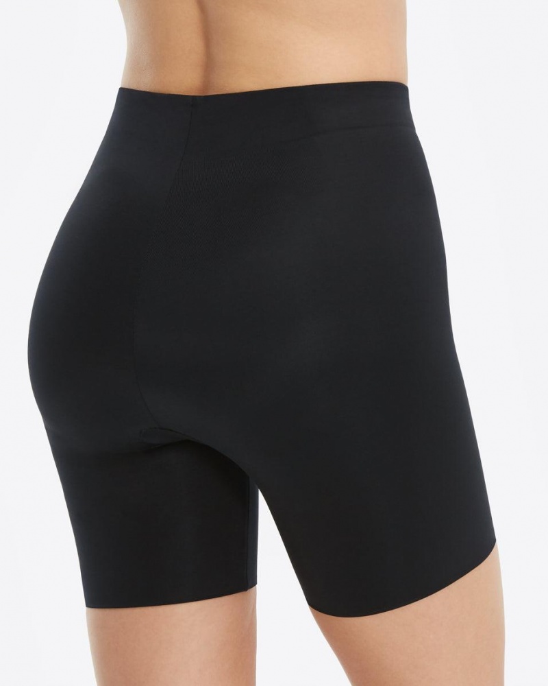 Kraťasy Spanx Suit Your Fancy Booty Booster Mid-Thigh Černé | 8170459-QJ