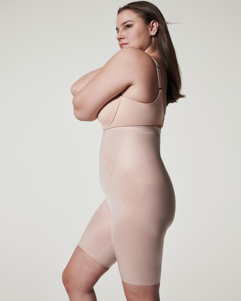 Kraťasy Spanx Thinstincts® 2.0 High-Waisted Mid-Thigh Béžový | 0649185-VT