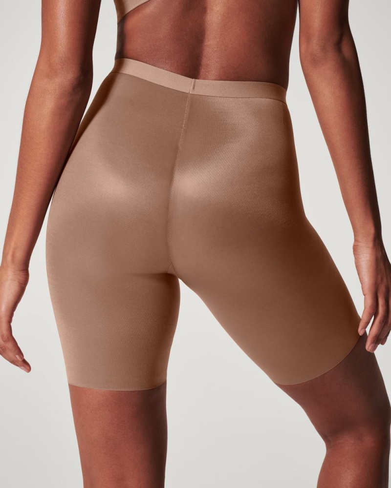 Kraťasy Spanx Thinstincts® 2.0 Mid-Thigh Cafe Au Lait | 6213795-NC