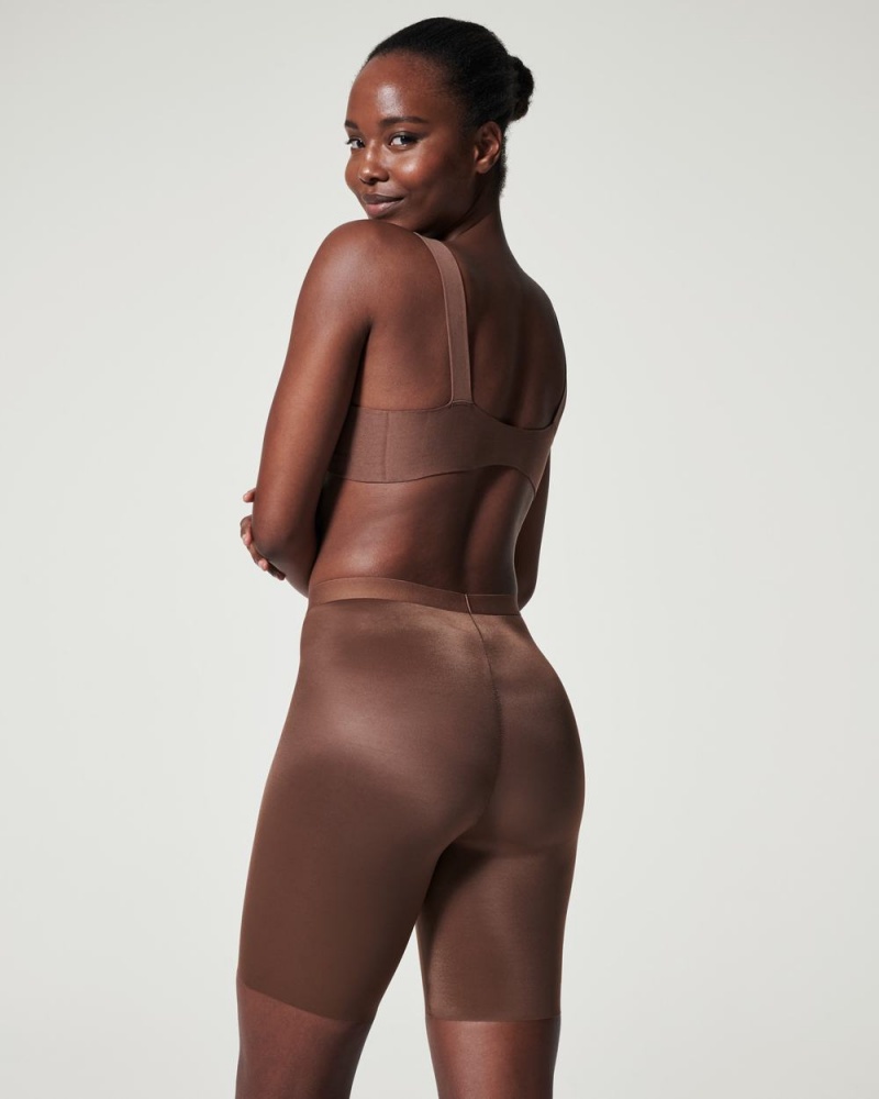 Kraťasy Spanx Thinstincts® 2.0 Mid-Thigh Hnědé | 2789346-QN