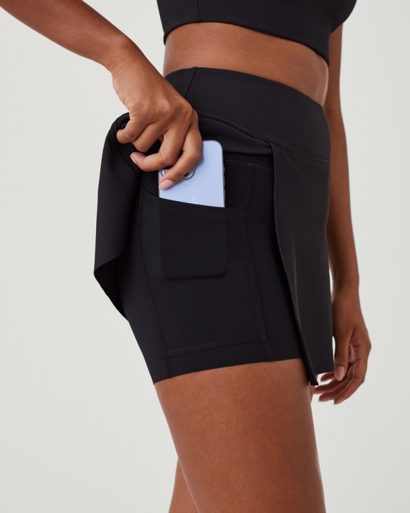 Krátké Sukně Spanx Contour Rib Front Slit Skort, 14