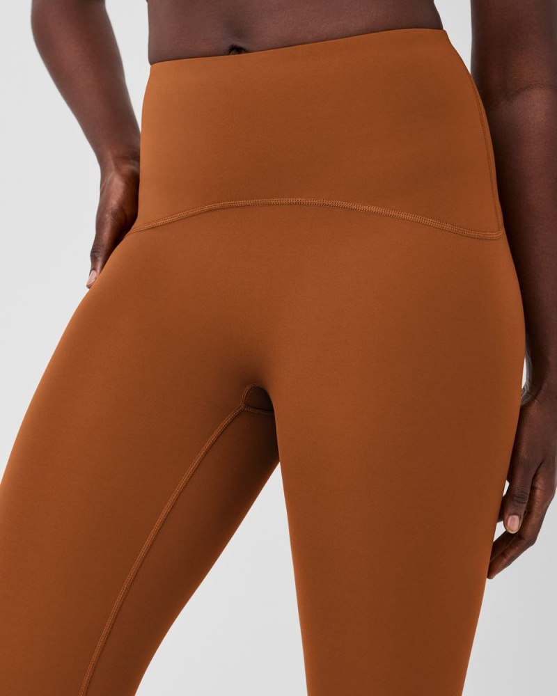 Legíny Spanx Booty Boost® Active 7/8 Hnědé | 5483061-SR