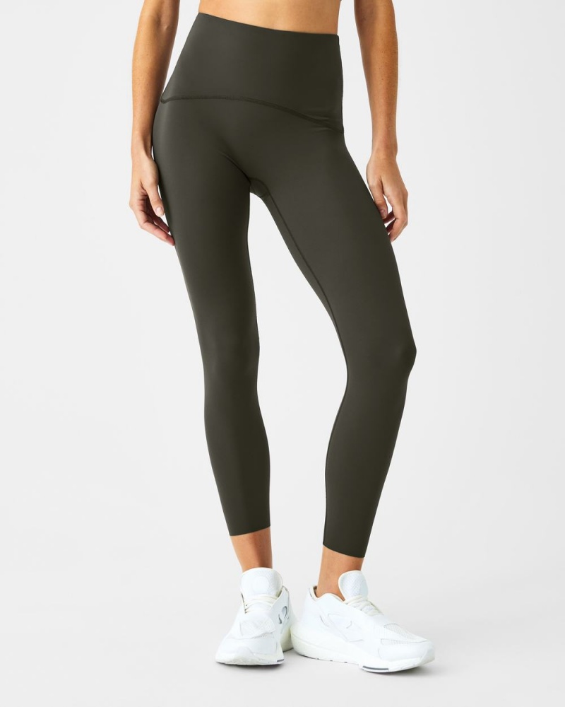 Legíny Spanx Booty Boost® Active 7/8 Olivy Zelené | 2350847-MI