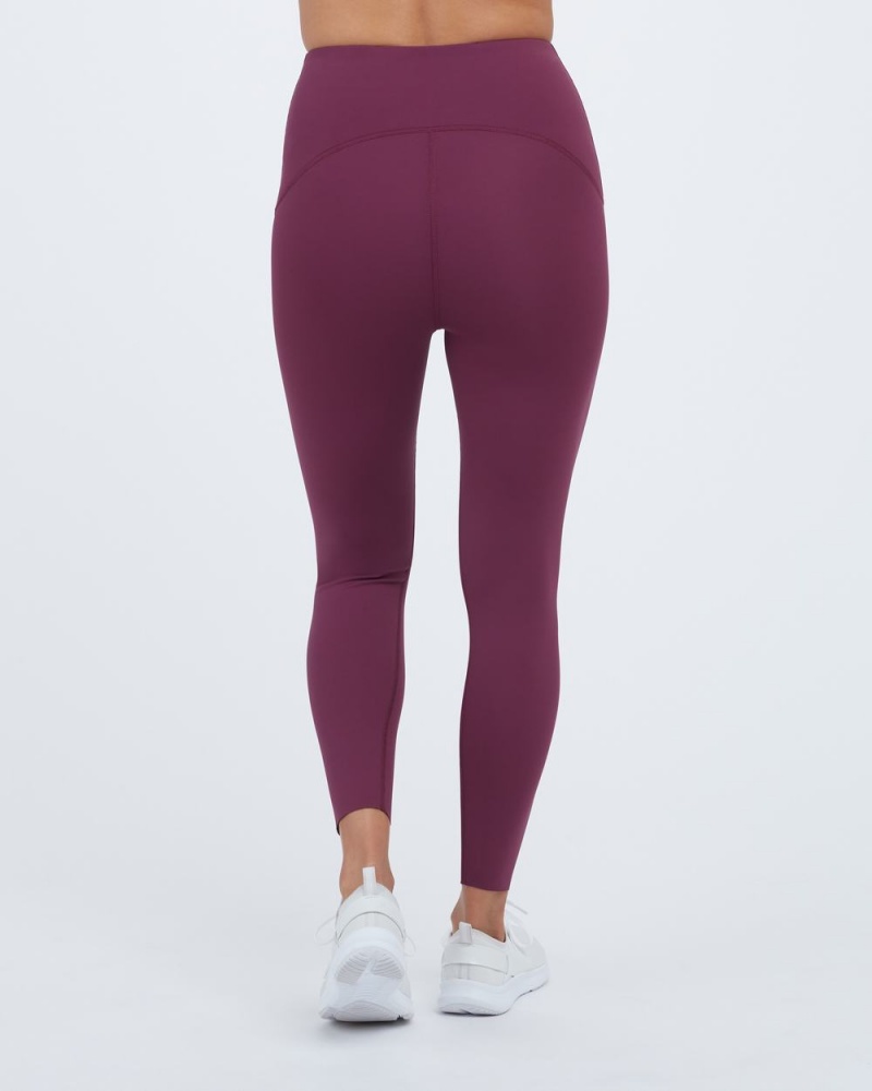 Legíny Spanx Booty Boost® Active 7/8 Vínové Fialové | 6204981-PU