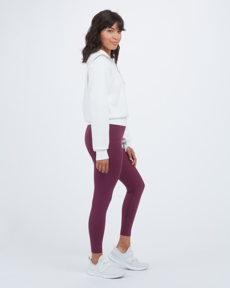 Legíny Spanx Booty Boost® Active 7/8 Vínové Fialové | 6204981-PU
