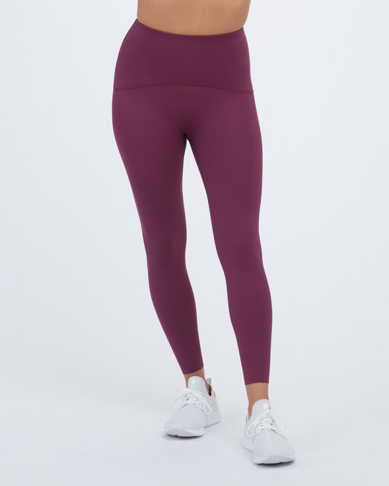 Legíny Spanx Booty Boost® Active 7/8 Vínové Fialové | 6204981-PU