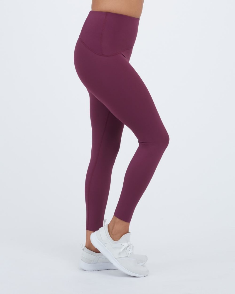 Legíny Spanx Booty Boost® Active 7/8 Vínové Fialové | 6204981-PU