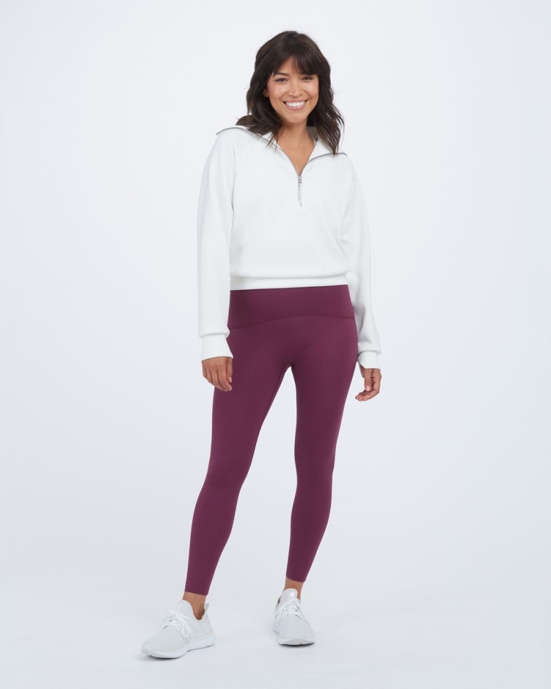 Legíny Spanx Booty Boost® Active 7/8 Vínové Fialové | 6204981-PU