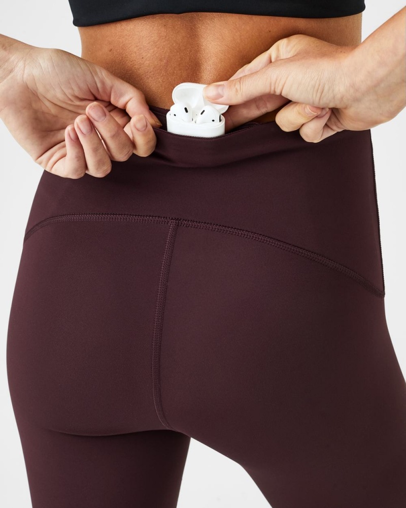 Legíny Spanx Booty Boost® Active 7/8 Vínové | 2351708-VF