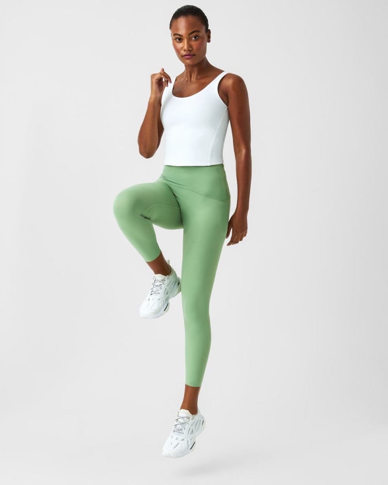 Legíny Spanx Booty Boost® Active 7/8 Zelene | 0962315-WL