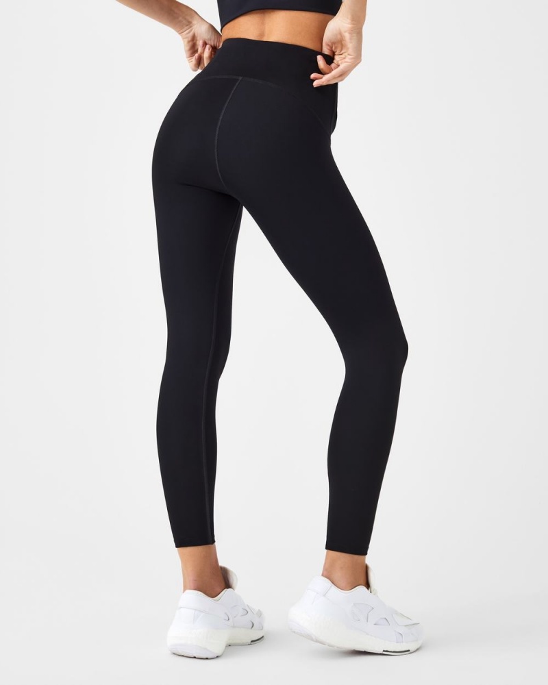 Legíny Spanx Booty Boost® Active 7/8 Černé | 8014523-RY