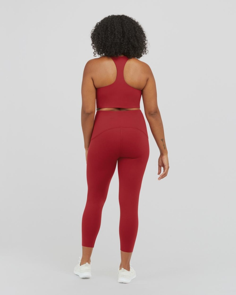Legíny Spanx Booty Boost® Active 7/8 Červené | 3078962-AX