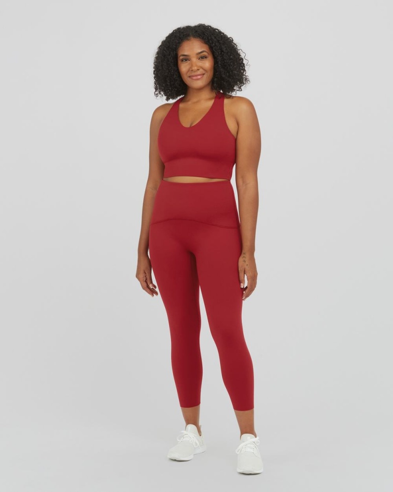 Legíny Spanx Booty Boost® Active 7/8 Červené | 3078962-AX