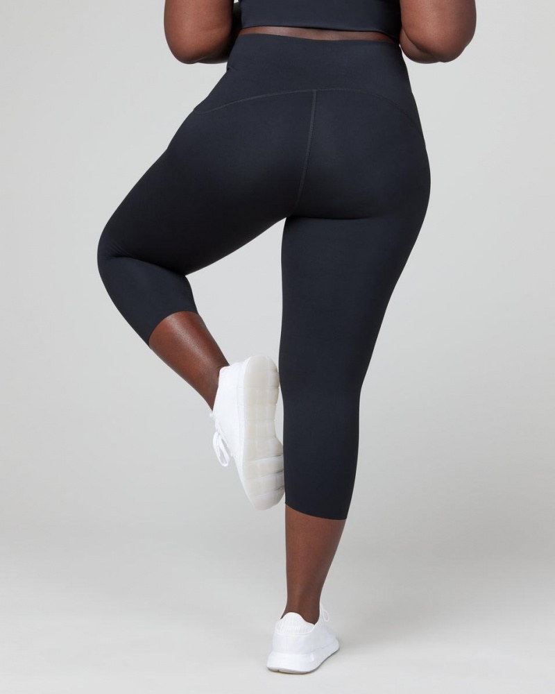 Legíny Spanx Booty Boost® Active Cropped Černé | 6473852-TB