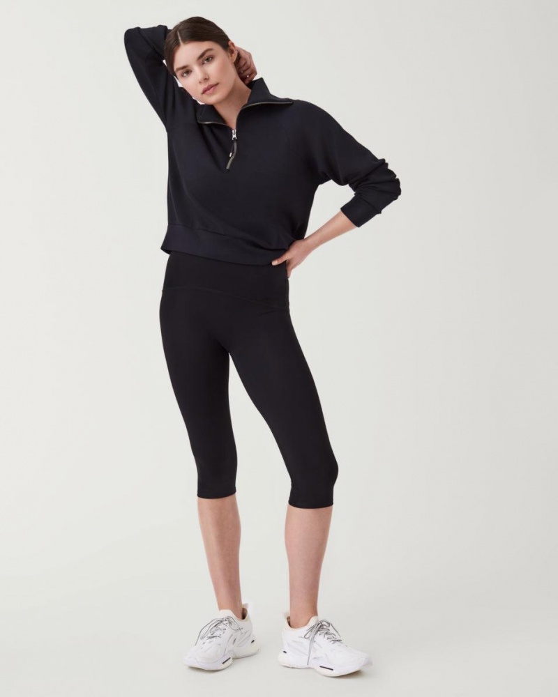 Legíny Spanx Booty Boost® Active Knee Černé | 7405168-SV