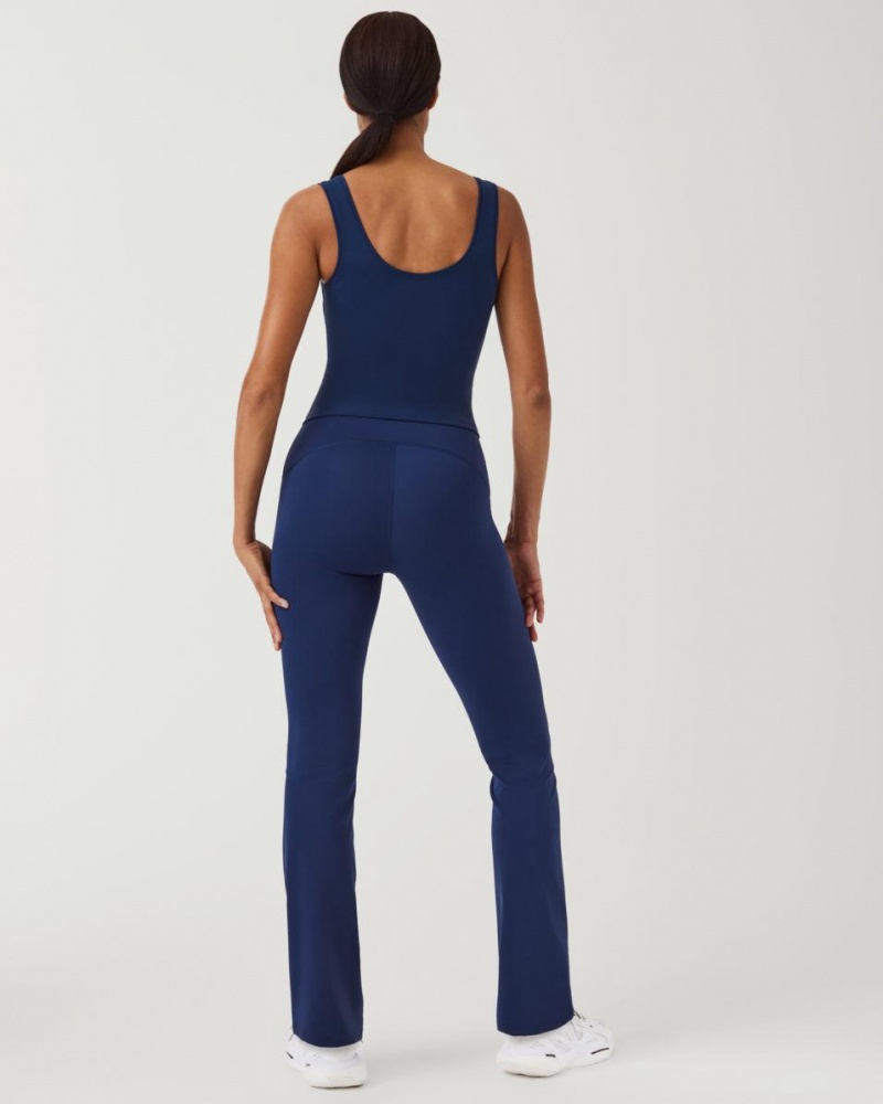 Legíny Spanx Booty Boost® Flare Jóga Tmavě Blankyt | 0762145-AE