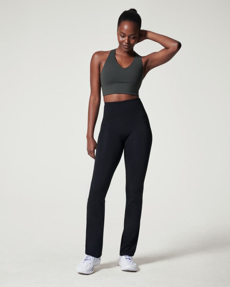 Legíny Spanx Booty Boost® Flare Jóga Černé | 9753864-GD