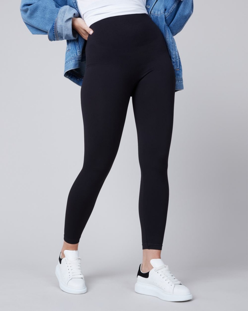 Legíny Spanx EcoCare High-Waisted Seamless Černé | 6580471-TV