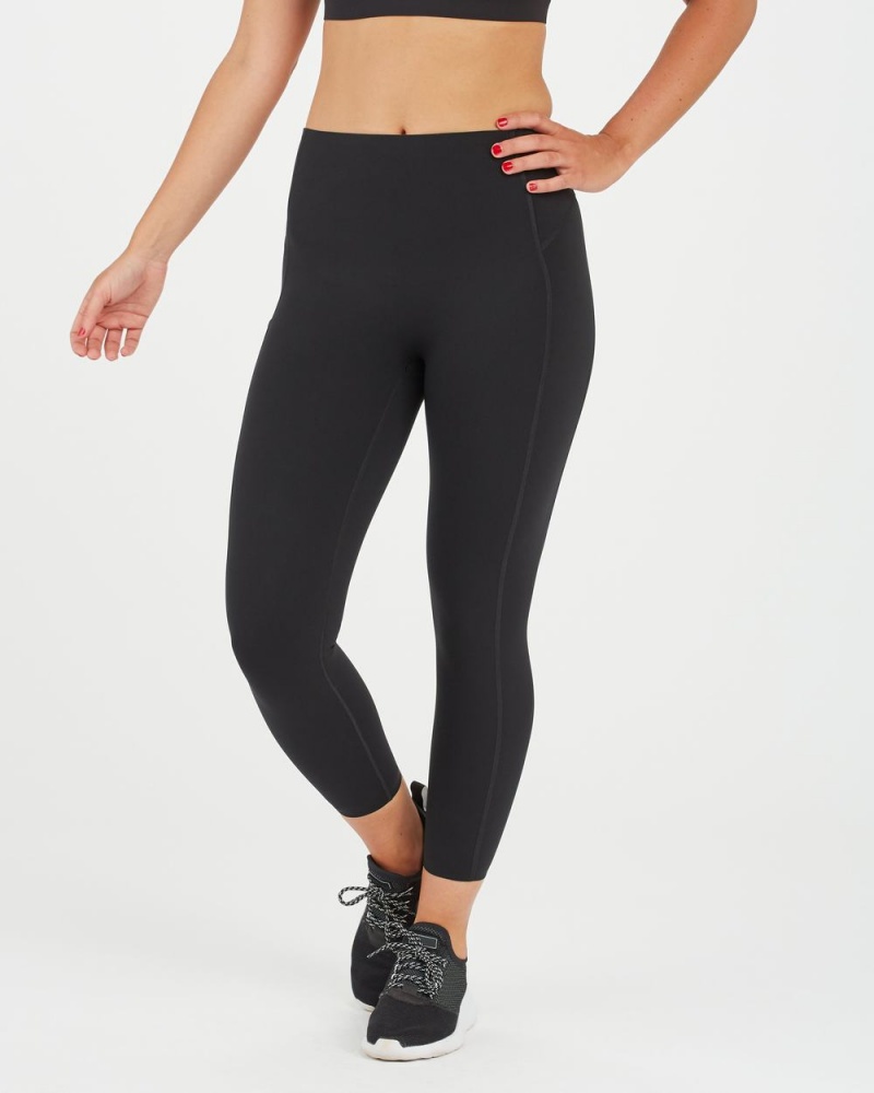Legíny Spanx Every.Wear Icon 7/8 Leggings w/ Pocket Černé | 5203964-HW