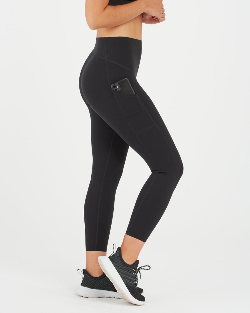 Legíny Spanx Every.Wear Icon 7/8 Leggings w/ Pocket Černé | 5203964-HW