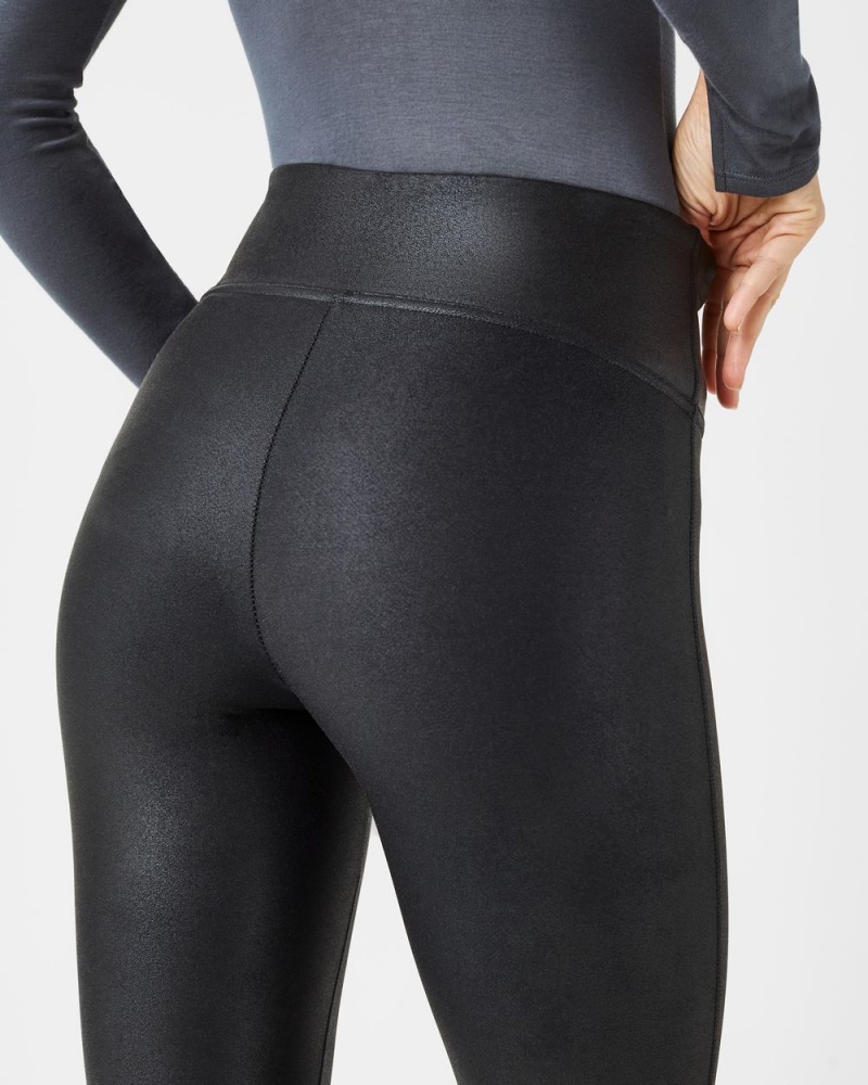Legíny Spanx Faux Læder Černé | 4912357-AM