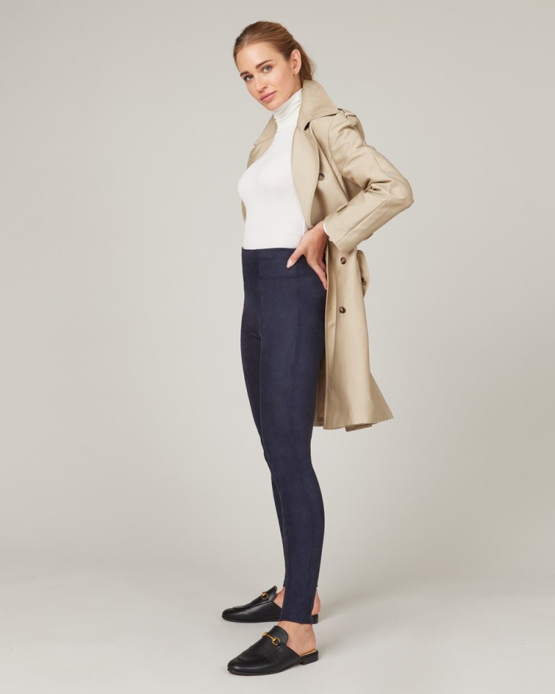 Legíny Spanx Faux Semišové Tmavě Blankyt | 8203954-FM